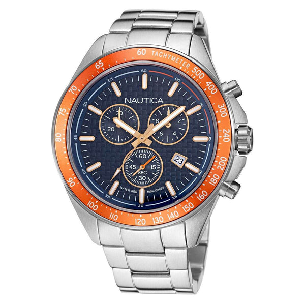 Ura moška Nautica NAPOBF117 Srebrna (Ø 47 mm) - Shopper.si