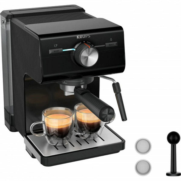 Ekspres Ročni Kavni Avtomat Krups Authentic XP381810 Črna 1100 W - Shopper.si