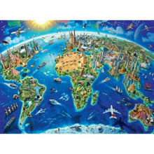 Sestavljanka Puzzle Ravensburger Map of the monuments of the world - Shopper.si