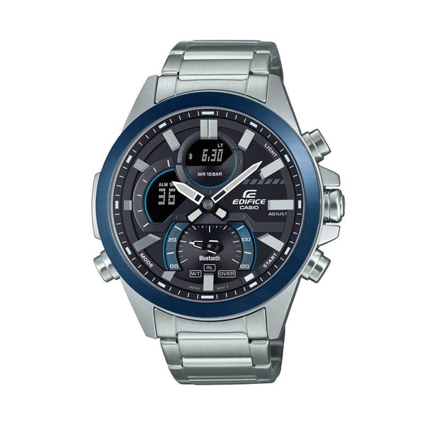 Ura moška Casio ECB-30DB-1A9EF Črna Srebrna - Shopper.si