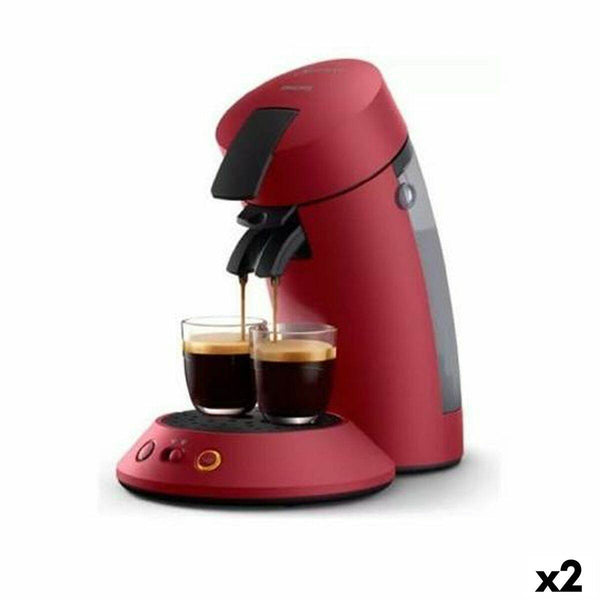 Kavni Aparat na Kapsule Philips SENSEO ORIGINAL PLUS Rdeča 1 bar 0,7 L (2 kosov) - Shopper.si