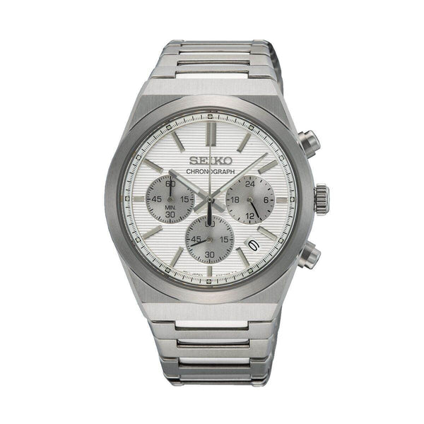 Ura moška Seiko SSB451P1 Srebrna - Shopper.si