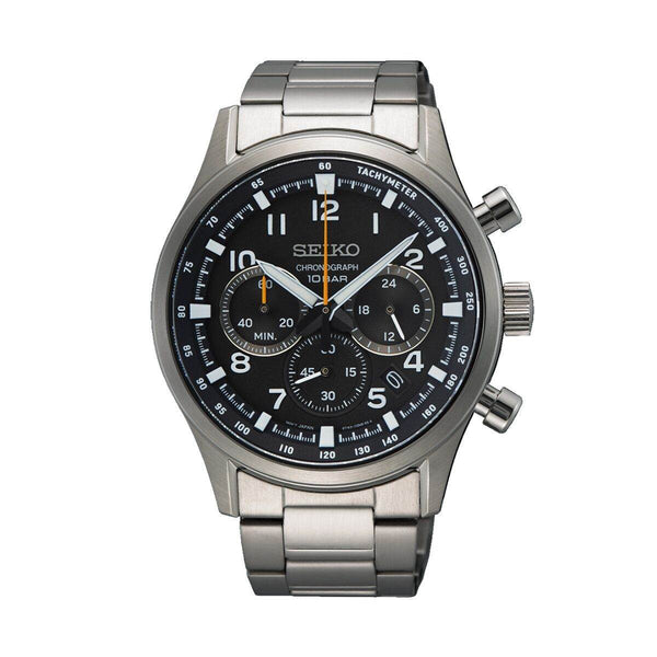 Ura moška Seiko SSB447P1 Črna Srebrna - Shopper.si
