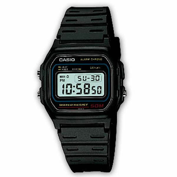 Ura moška Casio W-59-1VQES Črna Siva (Ø 34 mm) - Shopper.si
