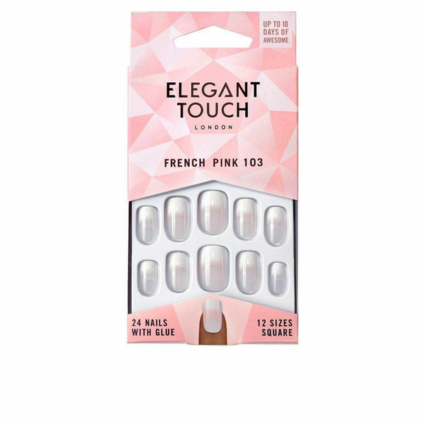 Lažni nohti Elegant Touch French M 24 Kosi (24 uds) - Shopper.si