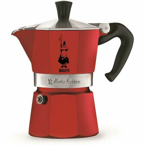 Italijanski Kuhalnik za Kavo Bialetti 0004942/NP 3 Cești Rdeča Aluminij - Shopper.si