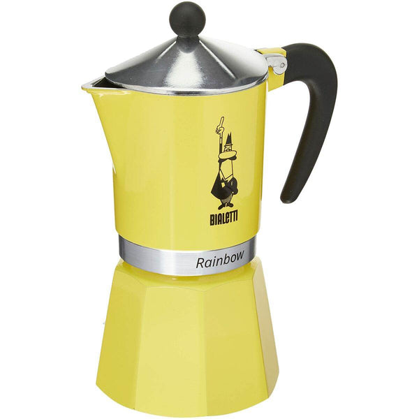 Italijanski Kuhalnik za Kavo Bialetti Rainbow Rumena Jaune Kovina 6 Skodelice - Shopper.si