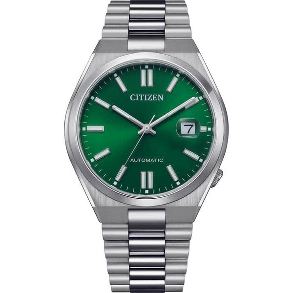 Ura moška Citizen TSUYOSA AUTOMATIC Zelena Srebrna (Ø 40 mm) - Shopper.si