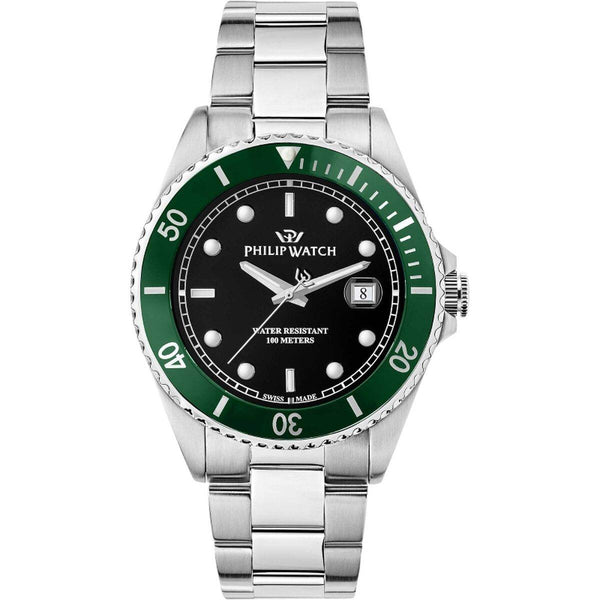 Ura moška Philip Watch R8253597086 Črna Srebrna - Shopper.si