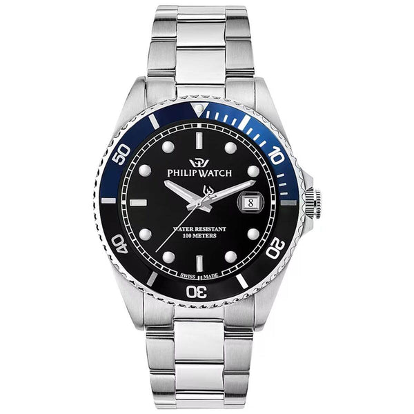 Ura moška Philip Watch R8253597091 Črna Srebrna - Shopper.si