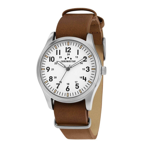 Ura moška Chronostar R3751313002 Bela Srebrna (Ø 39 mm) - Shopper.si