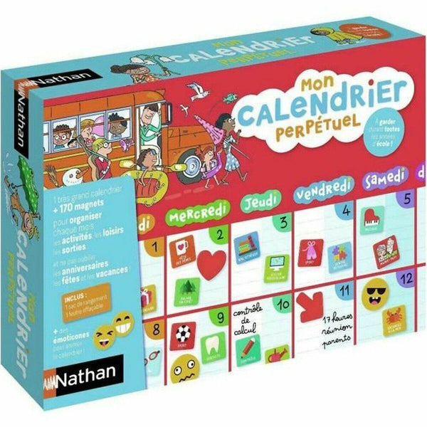 Namizna igra Nathan My Perpetual Magnetic Calendar (FR) - Shopper.si