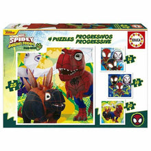 Komplet 4 puzzle sestavljank Educa Dino Spidey (4 kosov) - Shopper.si