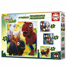 Komplet 4 puzzle sestavljank Educa Dino Spidey (4 kosov) - Shopper.si