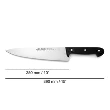 Kuhinjski nož Arcos serie universal Črna Jeklo 25 cm - Shopper.si