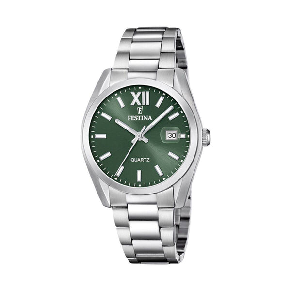 Ura moška Festina F20707/5 Zelena Srebrna (Ø 40 mm) - Shopper.si