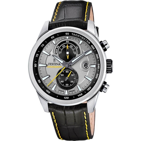 Ura moška Festina F20695/4 Črna Siva - Shopper.si