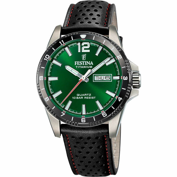 Ura moška Festina F20699/3 Črna Zelena - Shopper.si