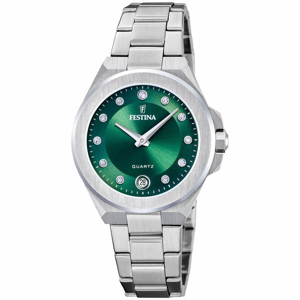 Ura moška Festina F20700/4 Zelena Srebrna - Shopper.si