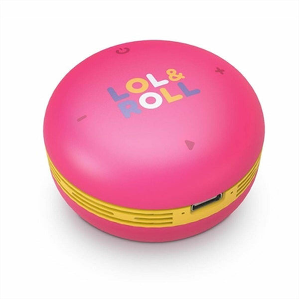 Zvočnik BLuetooth Prenosni Energy Sistem Lol&Roll Pop Roza 5 W - Shopper.si