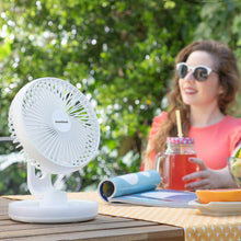 Namizni ventilator za polnjenje z LED lučjo FanLed InnovaGoods Ø6,6'' 4000 mAh - Shopper.si