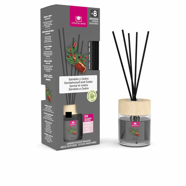 Dišeče paličice Cristalinas Sandalo-Cedro 35 ml - Shopper.si