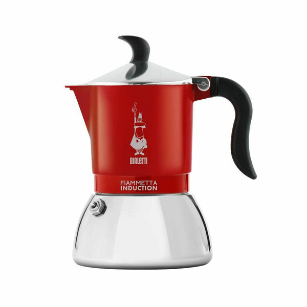 Italijanski Kuhalnik za Kavo Bialetti FIAMMETTA INDUCTI Rdeča Aluminij 4 Cești - Shopper.si