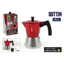 Italijanski Kuhalnik za Kavo Quttin Rdeča Aluminij 0,45 L (6 kosov) - Shopper.si