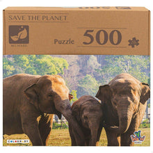 Sestavljanka Puzzle Colorbaby Elephant 500 Kosi 6 kosov 61 x 46 x 0,1 cm - Shopper.si