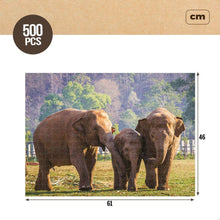 Sestavljanka Puzzle Colorbaby Elephant 500 Kosi 6 kosov 61 x 46 x 0,1 cm - Shopper.si