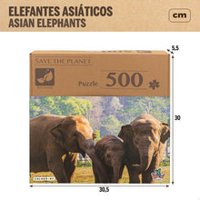 Sestavljanka Puzzle Colorbaby Elephant 500 Kosi 6 kosov 61 x 46 x 0,1 cm - Shopper.si