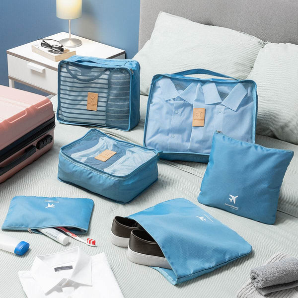 Set organizacijskih vrečk za pripravo kovčkov Luggan InnovaGoods 6 Kosi - Shopper.si