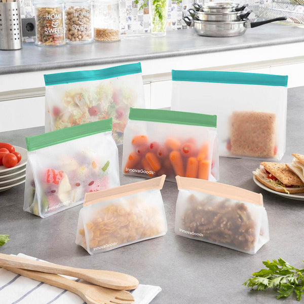 Set hermetičnih vrečk za večkratno uporabo Zags InnovaGoods 6 kosov - Shopper.si