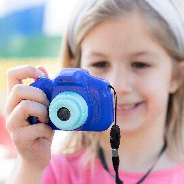 Otroški digitalni fotoaparat z igrami z možnostjo polnjenja Kiddak InnovaGoods - Shopper.si