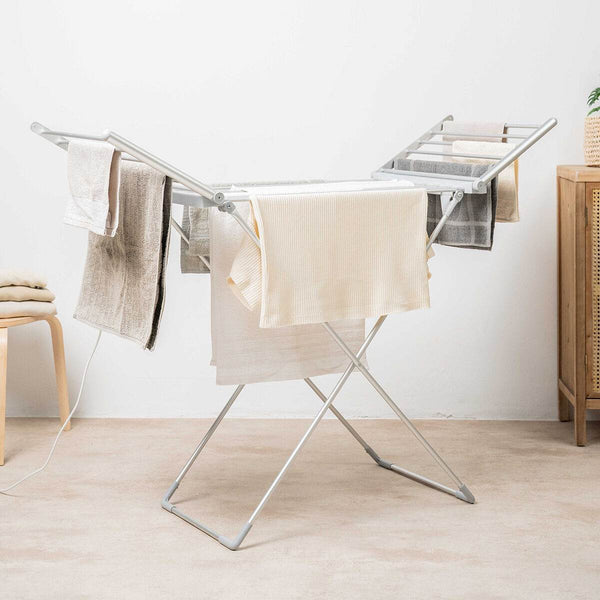 Zložljiv električni sušilec perila z krili, zaslonom na dotik, časovnikom in nadzorom temperature Warmmat InnovaGoods 230 W 20 p - Shopper.si