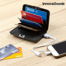 denarnica powerbank za polnjenje telefona in zaščito kreditnih kartic pred krajo